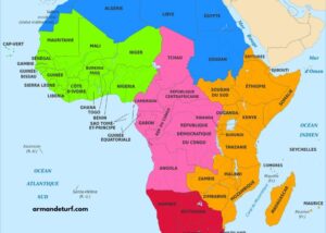 Carte DE L'afrique